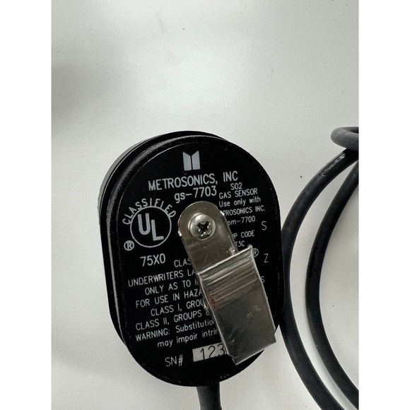 MetroSonics Inc. Toxic Adapter DTA-501 Part + gs-7703 Gas Sensor Test Equipment - Picture 3 of 6